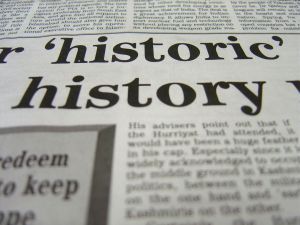 Newspaper history